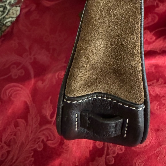 Coach #7753 Suede Leather Demi Small Shoulder Handbag 8.5”x5” - Picture 2 of 10